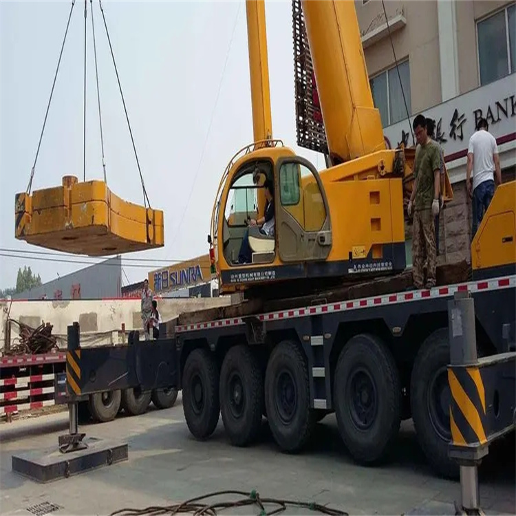 广西当地吊车出租|机器吊装|75吨|工厂搬迁服务